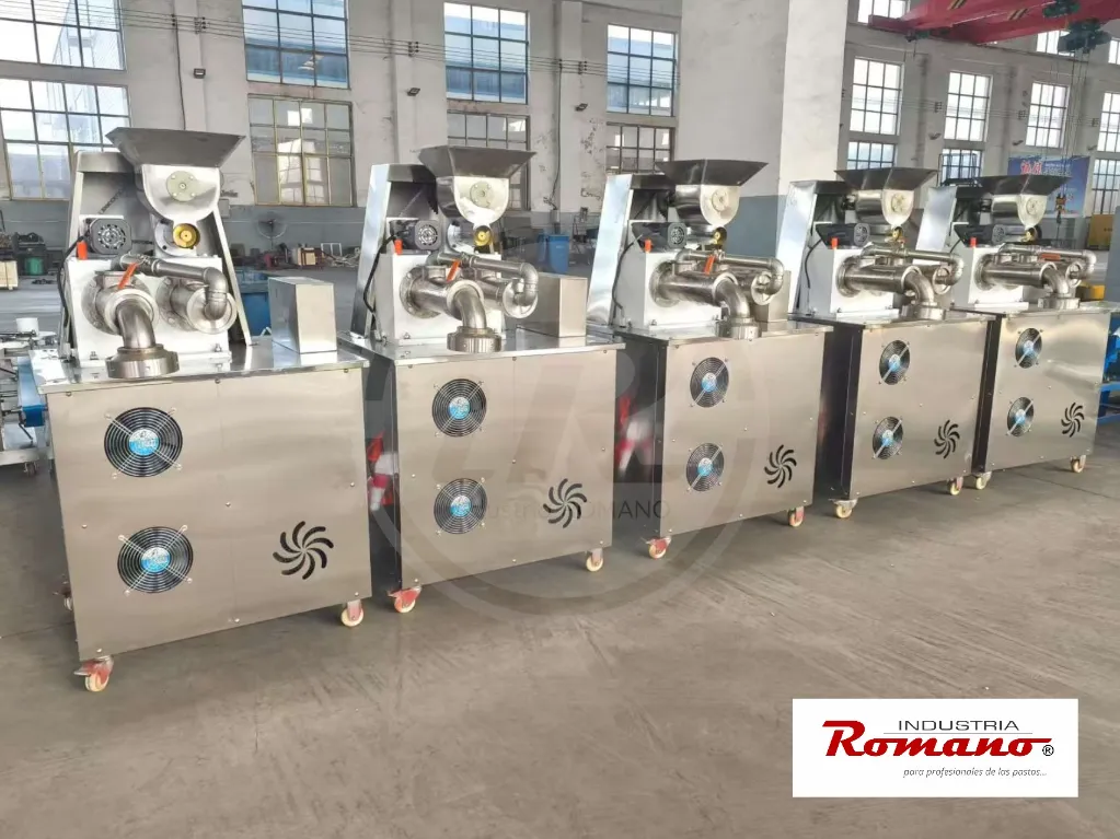 Vista lote extrusoras automáticas continuas 150 kg h. iR.webp